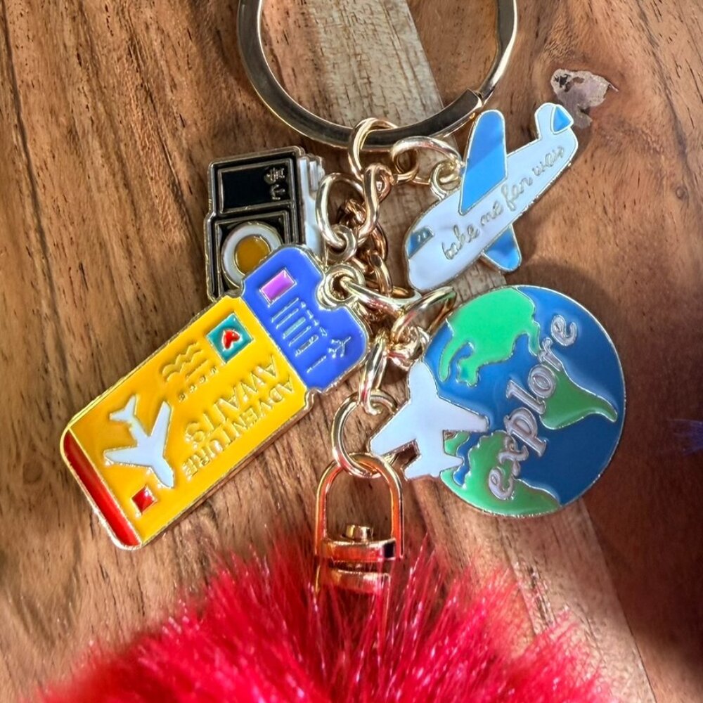 Southwest Airlines -Inspired Scarf & Bag Charm Set – Crew Bag Accessory - Picture 6 of 12